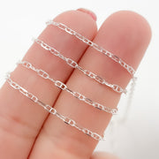 Sterling Silver Diamond Marina Chains